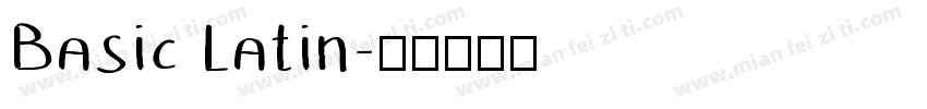 Basic Latin字体转换